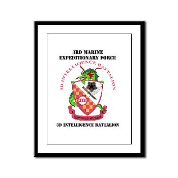3IB - M01 - 02 - 3rd Intelligence Battalion with Text - Framed Panel Print